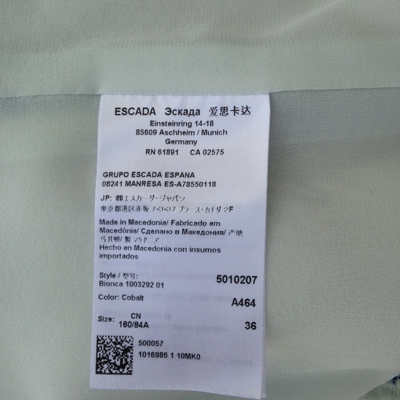 Escada Abstract Bionca, Embossed Floral Blazer - Picture 5 of 9